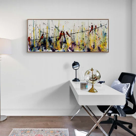 Colorful Dream of Birds Oil Painting