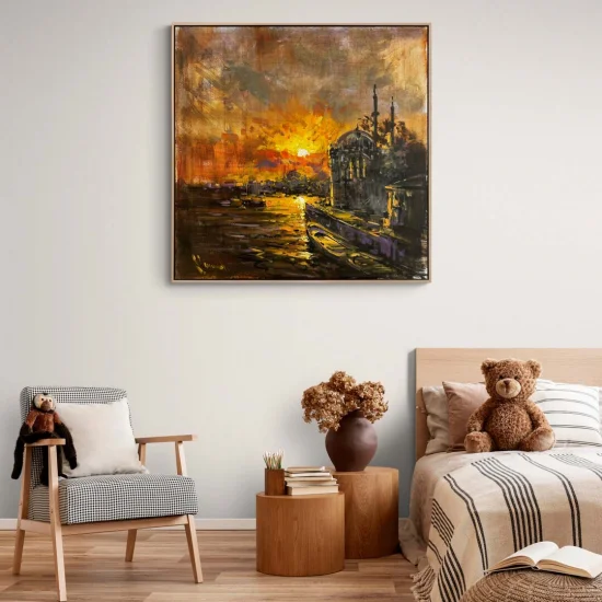 Ortaköy Sunset Oil Painting