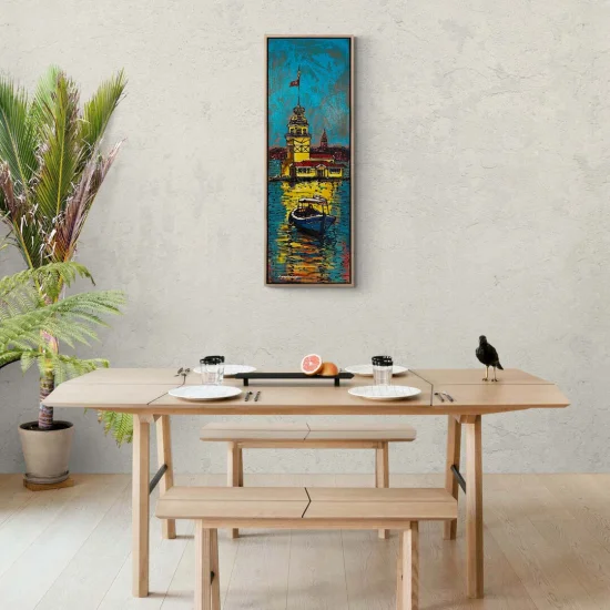 The Glow of the Maidens Tower Oil Painting