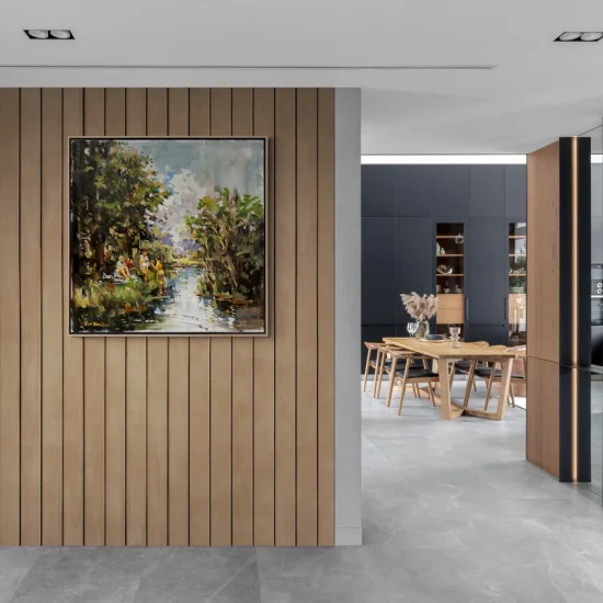 Cool Lakeside Oil Painting