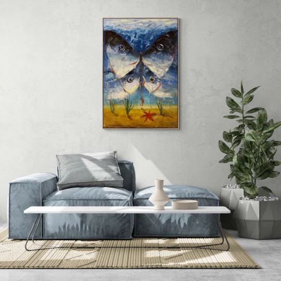 Sualtı Yaşamı Yağlı Boya Tablosu