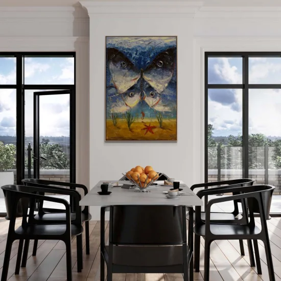 Sualtı Yaşamı Yağlı Boya Tablosu