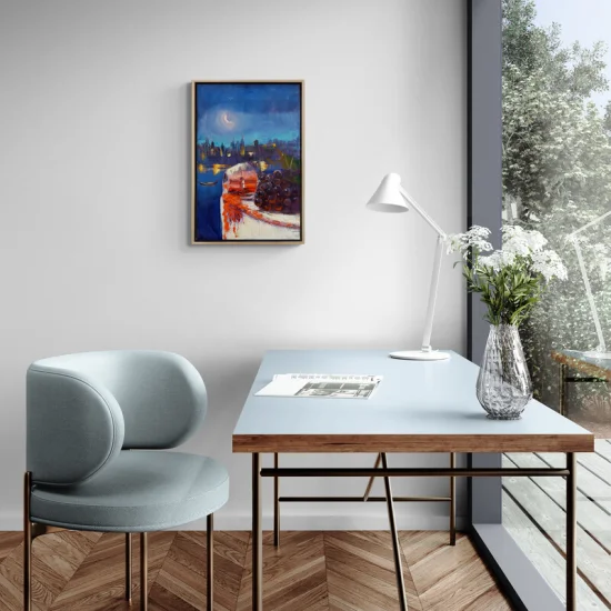 Kırmızı Şarap Rüyası Yağlı Boya Tablosu