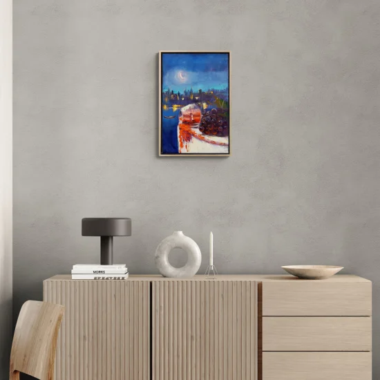 Kırmızı Şarap Rüyası Yağlı Boya Tablosu