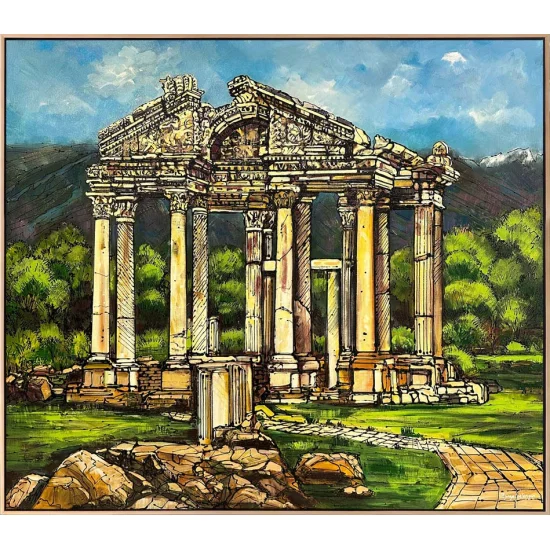 Afrodisyas Antik Kenti Yağlı Boya Tablosu