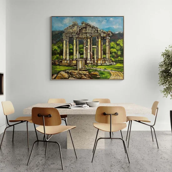 Afrodisyas Antik Kenti Yağlı Boya Tablosu