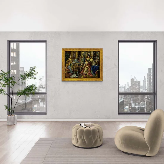 Saray Geceleri İpek Dokuma Tablosu