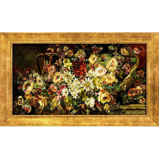 Flower Explosion Silk Weaving Painting