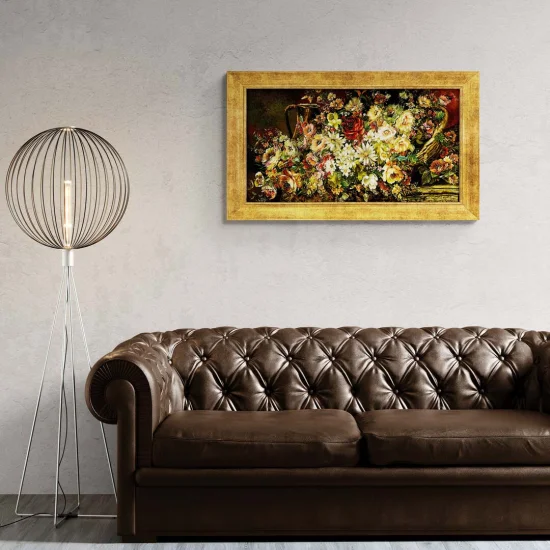 Flower Explosion Silk Weaving Painting