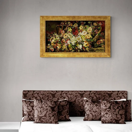 Flower Explosion Silk Weaving Painting