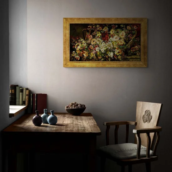 Flower Explosion Silk Weaving Painting