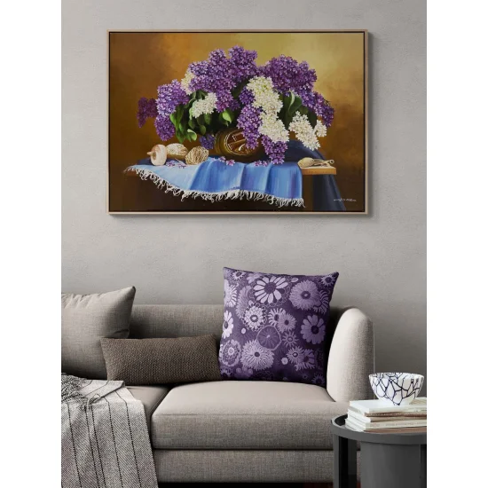 Purple Dreams in a Vase Oil Painting