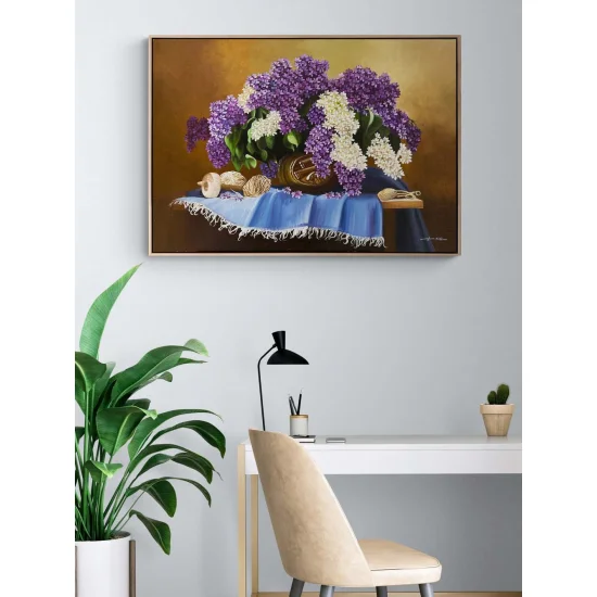 Purple Dreams in a Vase Oil Painting