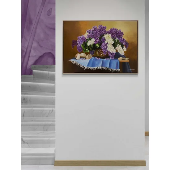 Purple Dreams in a Vase Oil Painting