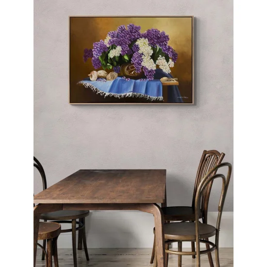 Purple Dreams in a Vase Oil Painting