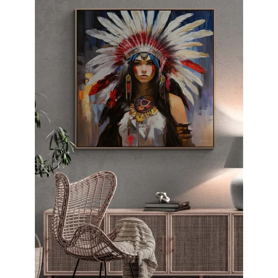 Native American Princess Oil Painting