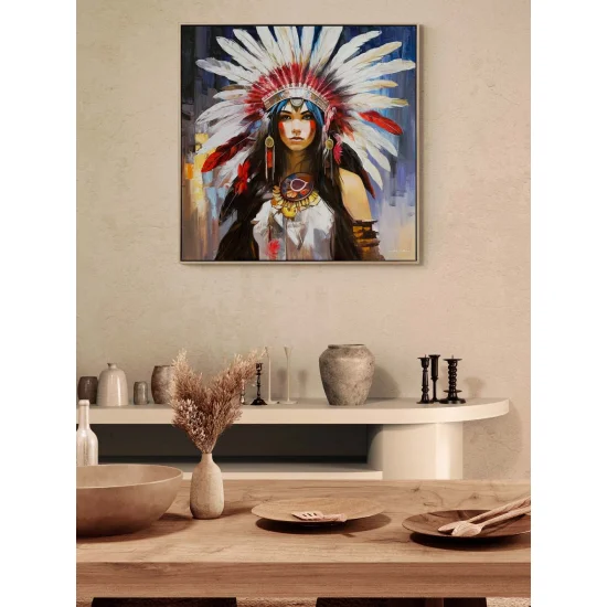 Native American Princess Oil Painting
