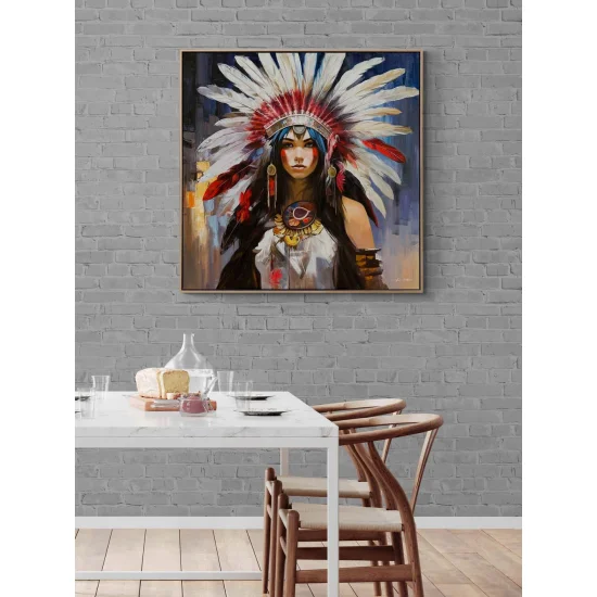 Native American Princess Oil Painting