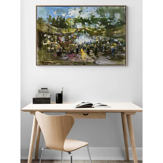 Natural Marketplace Oil Painting