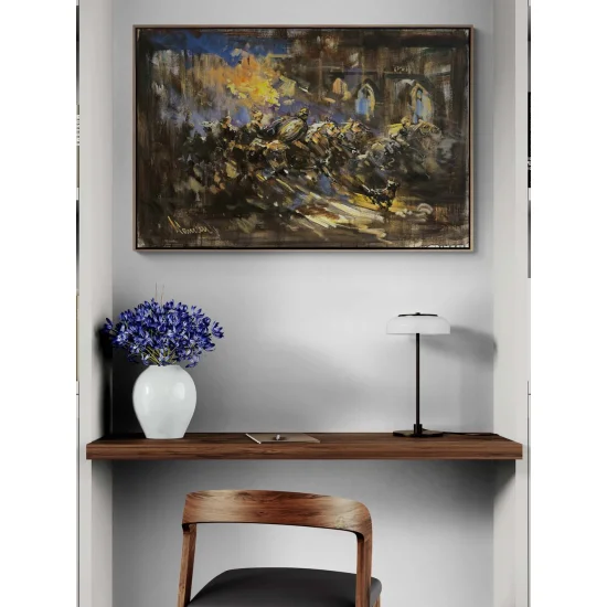 Savaşın Ruhu Yağlı Boya Tablosu