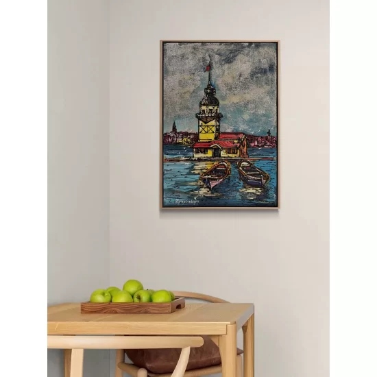 The Colorful Silhouette of Maiden’s Tower Oil Painting