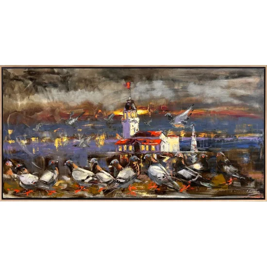 The Winged Guests of Maiden’s Tower Oil Painting
