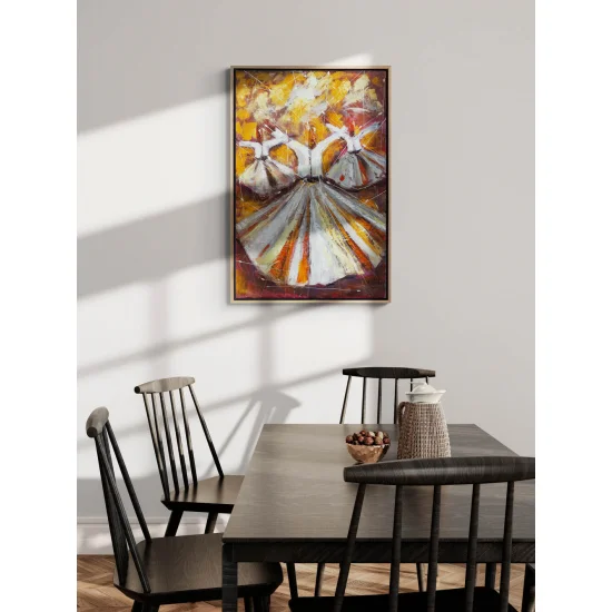 The Divine Cycle of the Whirling Dervishes Oil Painting