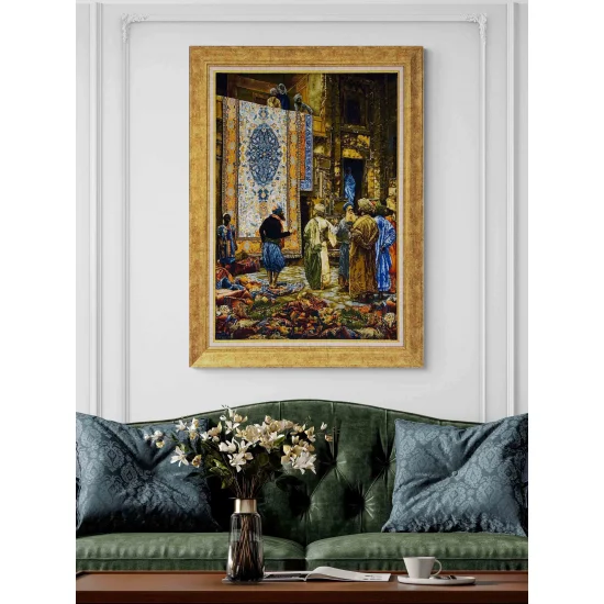 Halı Tüccarı Yağlı Boya Tablosu