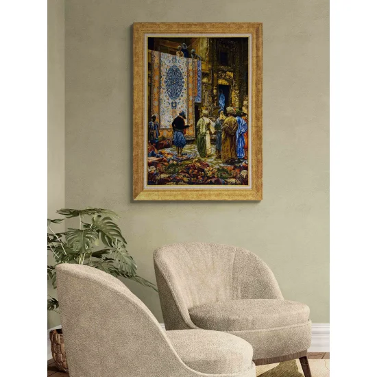 Halı Tüccarı Yağlı Boya Tablosu