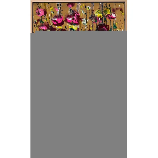 Parlak Tonların Çarpışması Yağlı Boya Tablosu