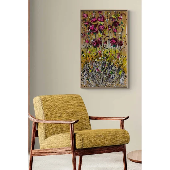 Parlak Tonların Çarpışması Yağlı Boya Tablosu