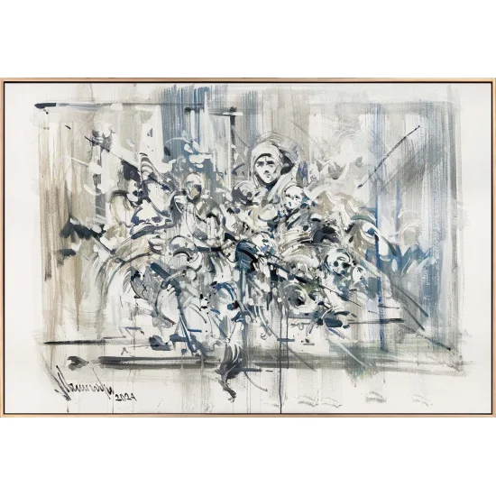 Düşlerin Geometrisi Yağlı Boya Tablosu