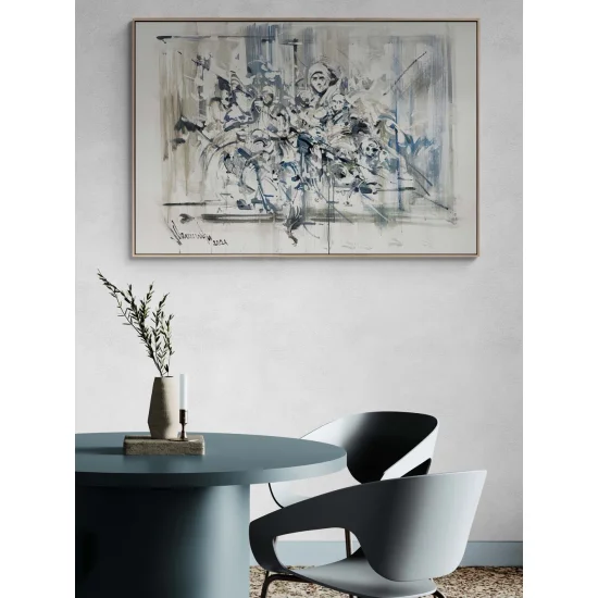 Düşlerin Geometrisi Yağlı Boya Tablosu