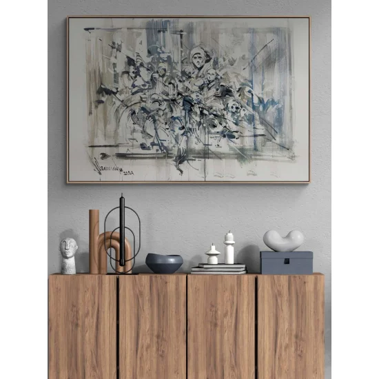 Düşlerin Geometrisi Yağlı Boya Tablosu