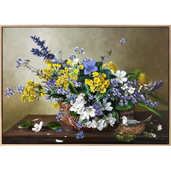 A Spring Dream in the Basket Oil Painting