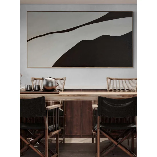 Geometrik Arayış Yağlı Boya Tablosu