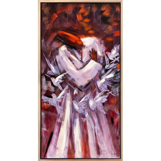 The Whirling Dervish and the Butterfly Oil Painting