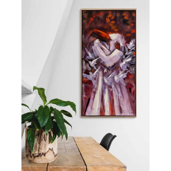 The Whirling Dervish and the Butterfly Oil Painting
