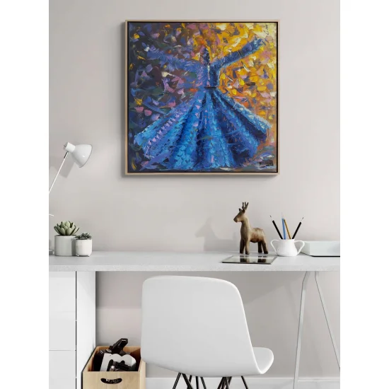 Semazenlerin Ruhu Yağlı Boya Tablosu