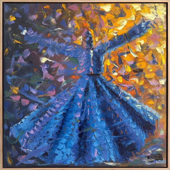 Semazenlerin Ruhu Yağlı Boya Tablosu