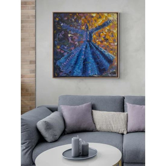 Semazenlerin Ruhu Yağlı Boya Tablosu