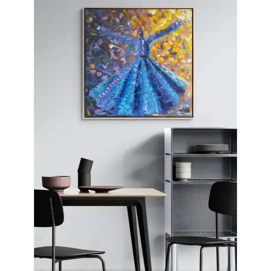 Semazenlerin Ruhu Yağlı Boya Tablosu