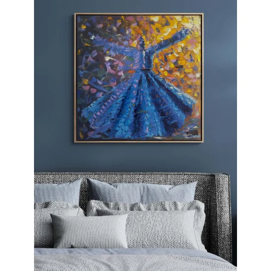 Semazenlerin Ruhu Yağlı Boya Tablosu