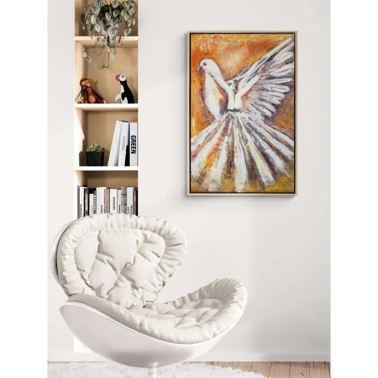 Sema ve Güvercinler Yağlı Boya Tablosu