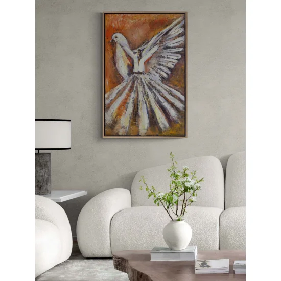 Sema ve Güvercinler Yağlı Boya Tablosu