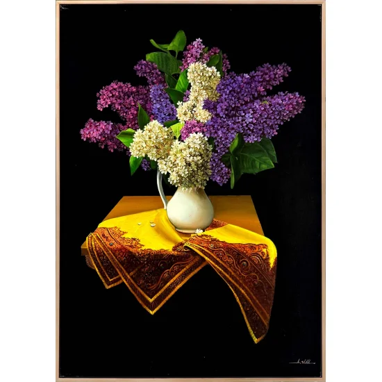 Memory Among the Lilacs Oil Painting