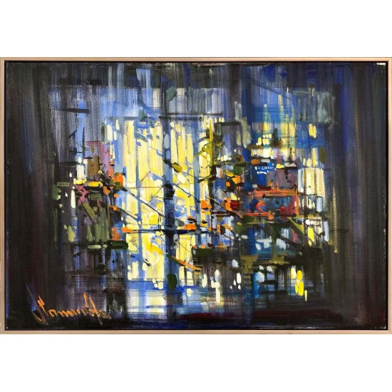 Karmaşanın Dinginliği Yağlı Boya Tablosu