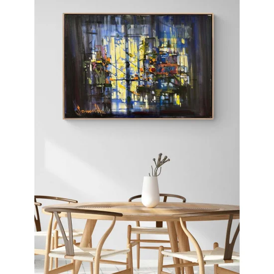 Karmaşanın Dinginliği Yağlı Boya Tablosu