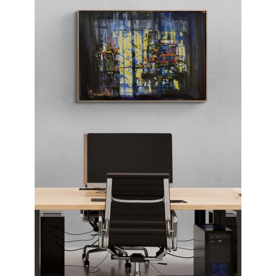 Karmaşanın Dinginliği Yağlı Boya Tablosu