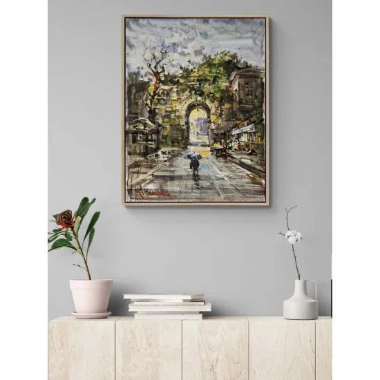 Geçmişe Açılan Kapılar Yağlı Boya Tablosu